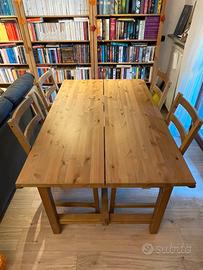 tavolo pranzo ikea Nordviken legno SOLO TAVOLO