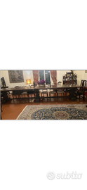 Tavolo antico legno massello 5,5metri