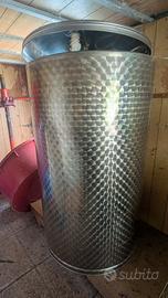 Botte 1000 L in acciaio inox 18/10 completa