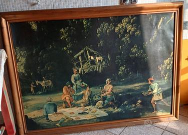 Quadro del 900 colazione sull'erba