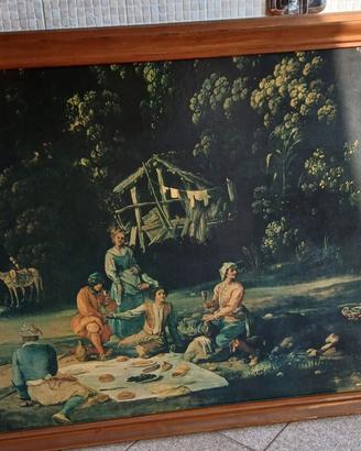 Quadro del 900 colazione sull'erba