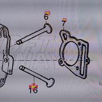 Coppia valvole motori piaggio/aprilia 125