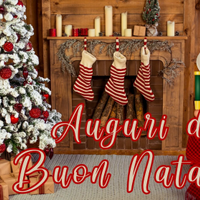 Poster Striscione Tema NATALE 150X100