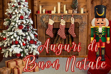 Poster Striscione Tema NATALE 150X100