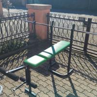 panca palestra con bilanciere