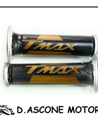Coppia manopole tmax 500 530 Harris con scritta TM