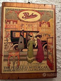 Quadro vintage  Peerless su legno 40 x 30