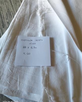 stoffa cotone misto lino 