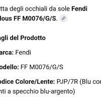 Occhiali da sole