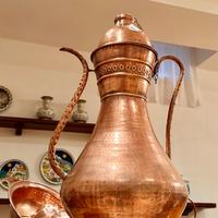 Grande Lotto Cucina Rame Martellato Vintage