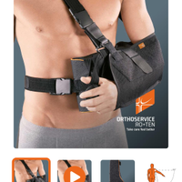 Tutore per spalla con immobilizzazione in abduzion