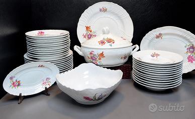 Servizio Vecchio Ginori Decoro Floreale