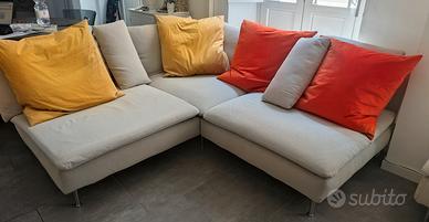Divano angolare IKEA Söderhamn 3 posti con pouf