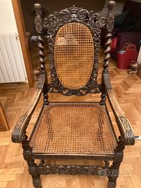 ANTICA POLTRONA TRONO