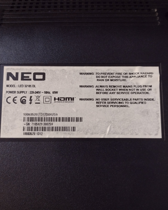 Tv led Neo x ricambi