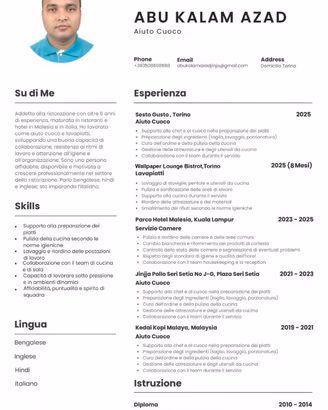 Lavapiatti e aiuto cuoco Full -time