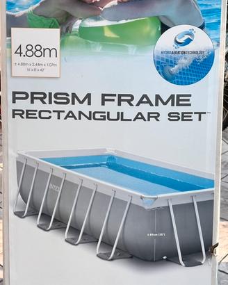 piscina INTEX prism frame rectangular set