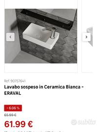 Lavabo sospeso piccolo