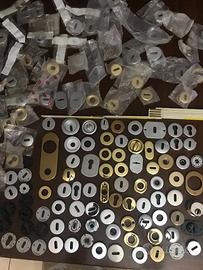 Copri serrature stock n. 180 pezzi - porte varie