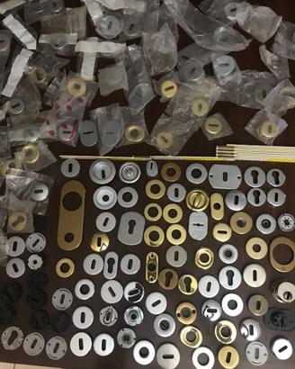 Copri serrature stock n. 180 pezzi - porte varie