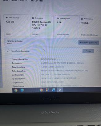 Notebook Notebook ASUS F541S 