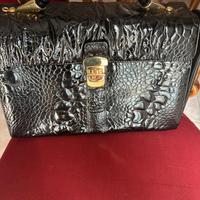 Borsa in pelle nera