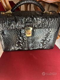 Borsa in pelle nera