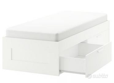 VENDUTO Letto SINGOLO 90x200+Rete doghe legno