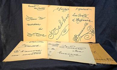 7 spartiti musicali  - Ricordi -Canto E Pianoforte