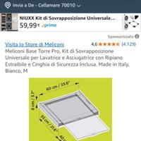 Set portalavatrice/asciugatrice