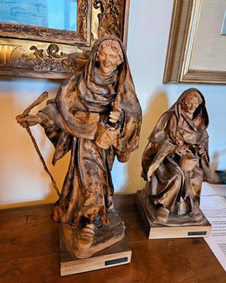 2 Statuette in cartapesta A. Malecore – PERFETTE!!