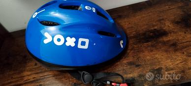 Casco bici btwin bambino blu 47-53 cm