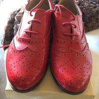 Scarpe Donna Modello Francesina Rosse Size 39