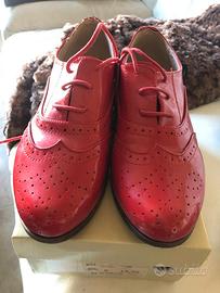 Scarpe Donna Modello Francesina Rosse Size 39