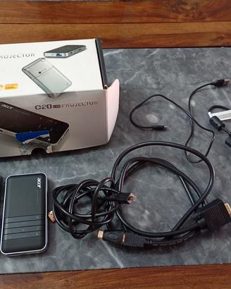 Acer c 20 led projector completo carica 1 ora