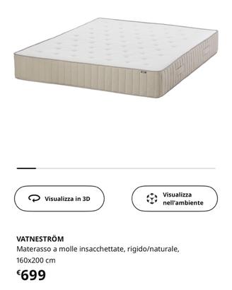 Materasso a molle ikea rigido VATNESTRÖM