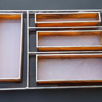 Organizer unico e decorativo in vetro a piombo