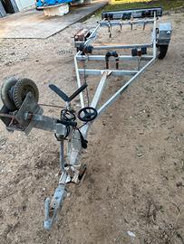carrello barca completo non omologato basculante