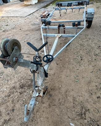 carrello barca completo non omologato basculante