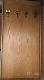 appendiabiti da parete in legno