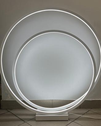 Lampada terra Led "anello" D.100 bianco