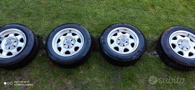 4 CERCHI IN LEGA MERCEDES + 4 GOMME