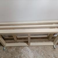 Scaffalatura scaffale in ferro 3 ripiani possibili