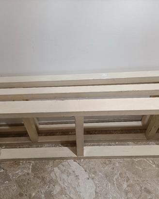 Scaffalatura scaffale in ferro 3 ripiani possibili