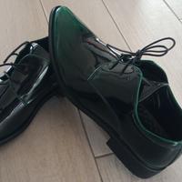 Scarpe eleganti uomo nero verde