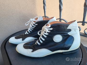 Stivaletti pilota vintage pelle artigianali n. 38