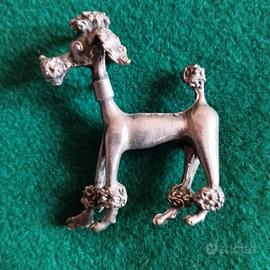 spilla vintage cane barboncino 