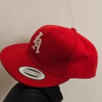 Cappellino Snapback Rosso stile Los Angeles Dodger