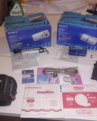 Coppia introvabili micro fotocamere Sony serie U