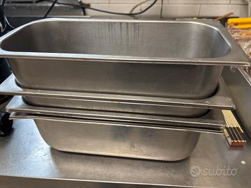 Vaschette in acciaio per gelato o alimenti